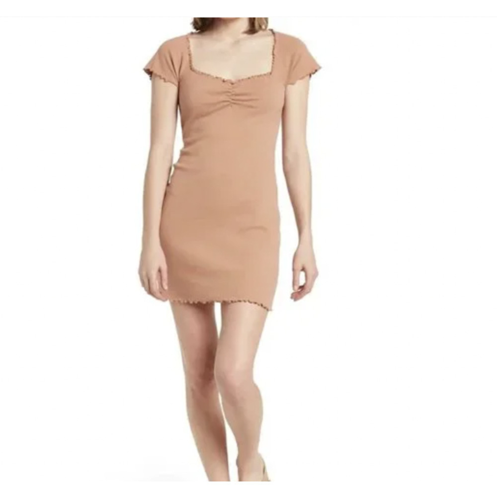 Abound Lettuce Edge Mini Dress Ribbed
